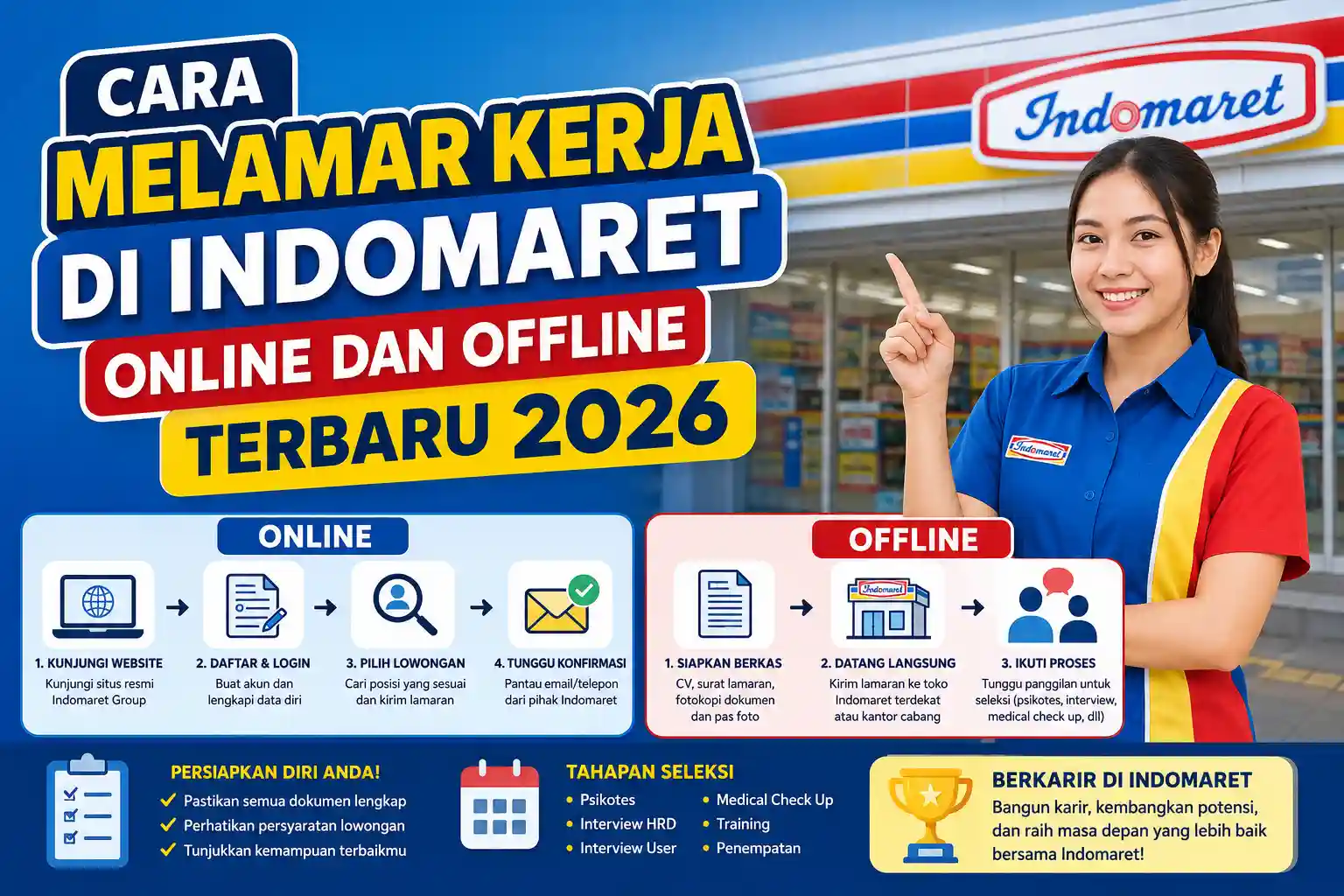 Cara Melamar Kerja di Indomaret Online dan Offline Terbaru 2026