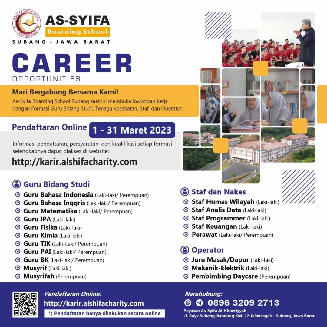 Lowongan Kerja As-Syifa Boarding School Subang