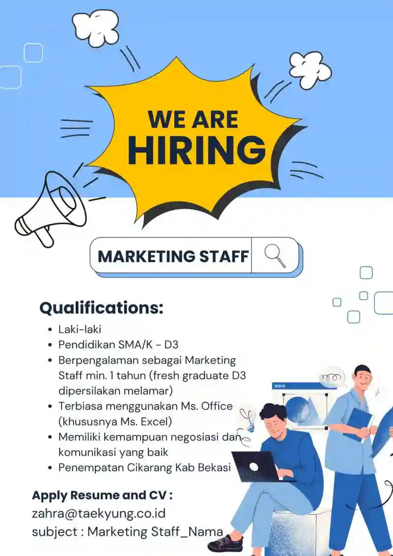 Lowongan Kerja PT. Taekyung Technology Cikarang