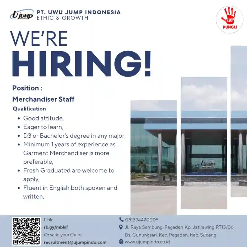 Lowongan Kerja PT Uwu Jump Indonesia Subang