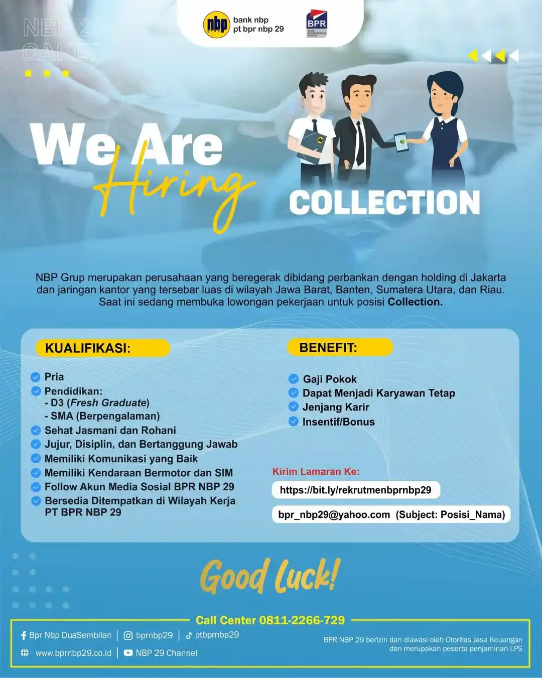 Lowongan Kerja BPR NBP 29 Subang