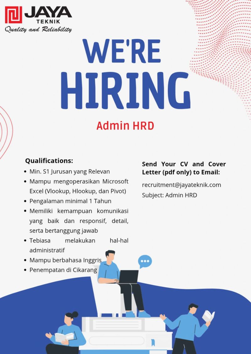 Lowongan Kerja PT Jaya Teknik Indonesia Cikarang