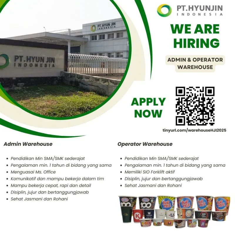 Lowongan Kerja PT Hyun Jin Indonesia Karawang