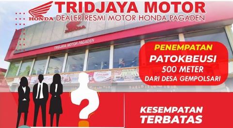 Loker Subang Tridjaya Motor Penempatan Patokbeusi