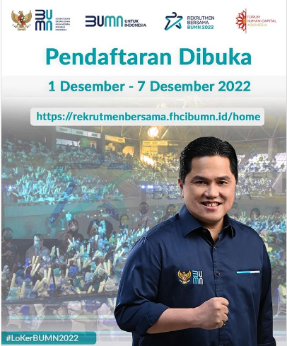 Pendaftaran Rekrutmen Bersama BUMN 2022 Kembali Dibuka !!!